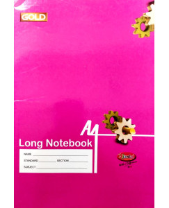 Gold A4 Long Notebook (212 Page)