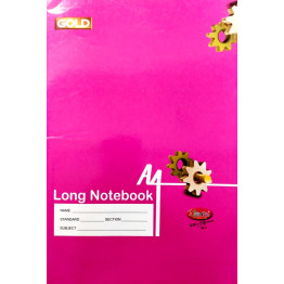 Gold A4 Long Notebook (212 Page)