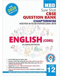 MBD Sure Shot CBSE Class 12 English Core Chapterwise Question Bank